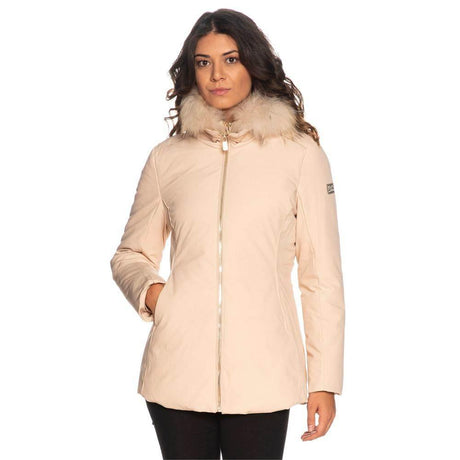 Yes Zee Beige Polyamide Women Jacket - Hilstor