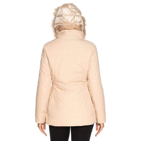 Yes Zee Beige Polyamide Women Jacket - Hilstor