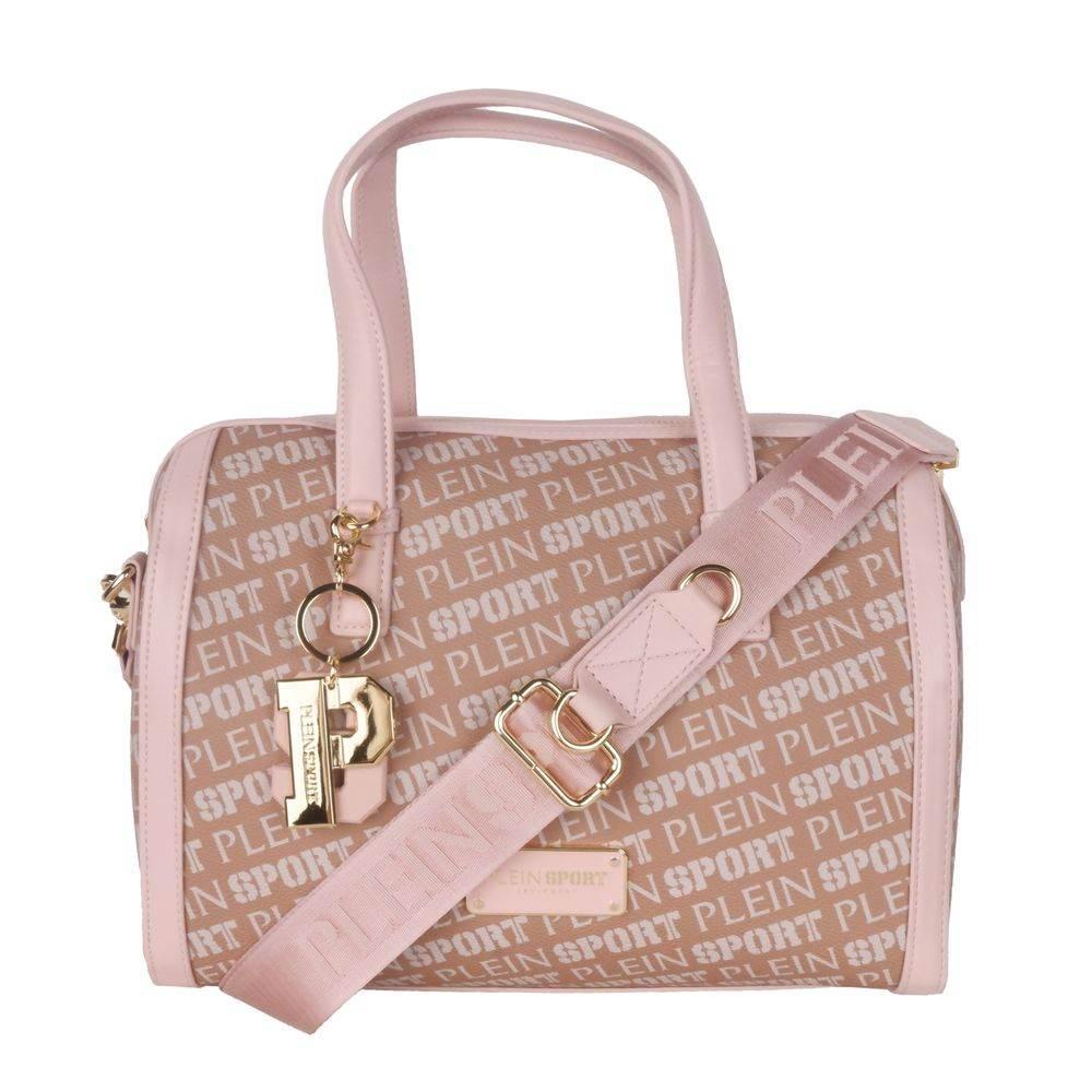 Plein Sport Chic Pink Eco-Leather Crossbody Bag - Hilstor