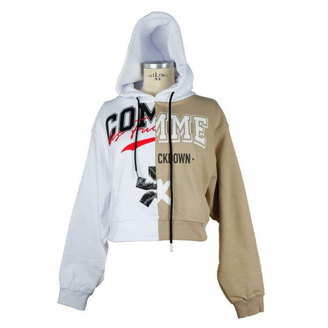 Comme Des Fuckdown White Cotton Women Sweater - Hilstor