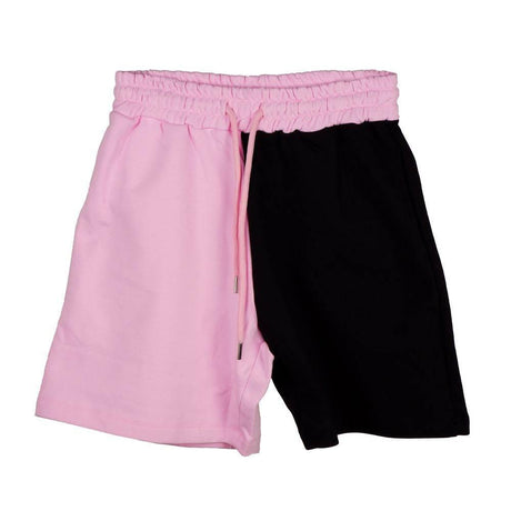 Comme Des Fuckdown Chic Two-Tone Graphic Shorts - Hilstor
