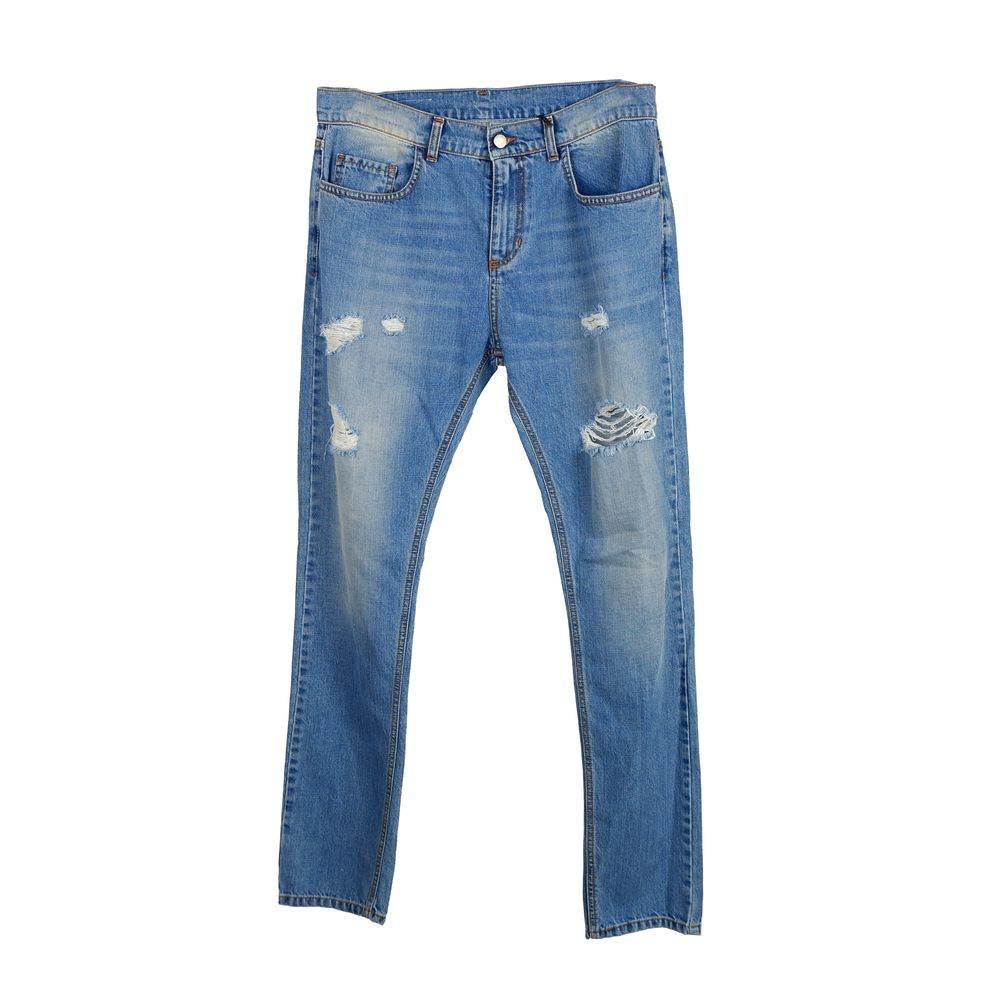 Comme Des Fuckdown Blue Cotton Men's Jeans - Hilstor