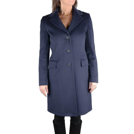 Made in Italy Blue Wool Women Coat - Hilstor