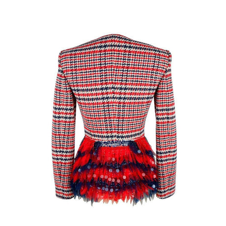 Elisabetta Franchi Red Cotton Women Blazer - Hilstor