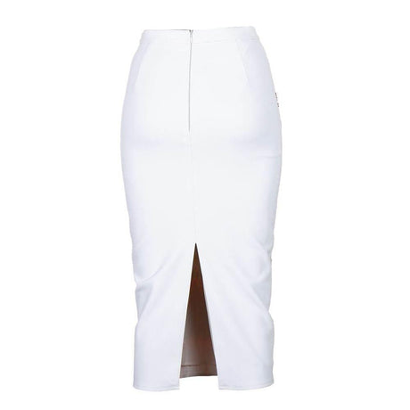 Elisabetta Franchi White Polyester Women Skirt - Hilstor