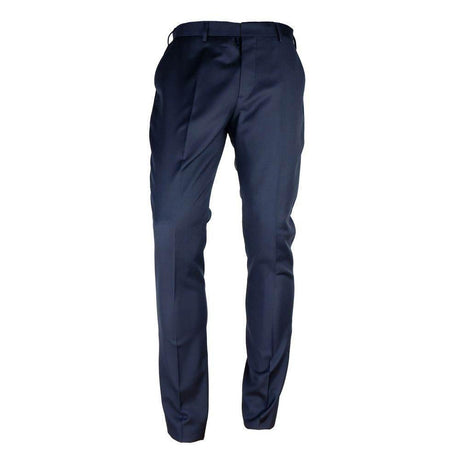 Made in Italy Blue Wool Men's Trousers - Hilstor