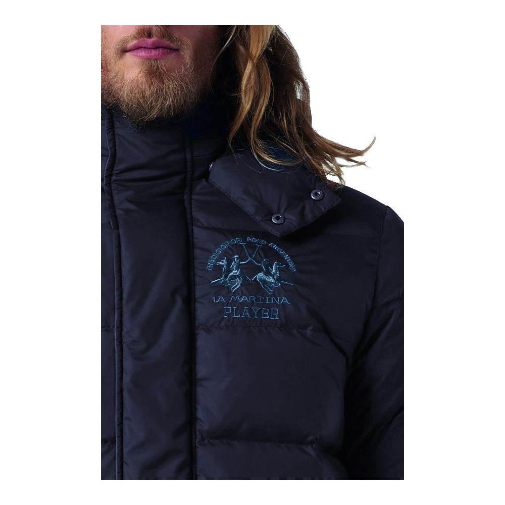 La Martina Blue Nylon Men's Jacket - Hilstor