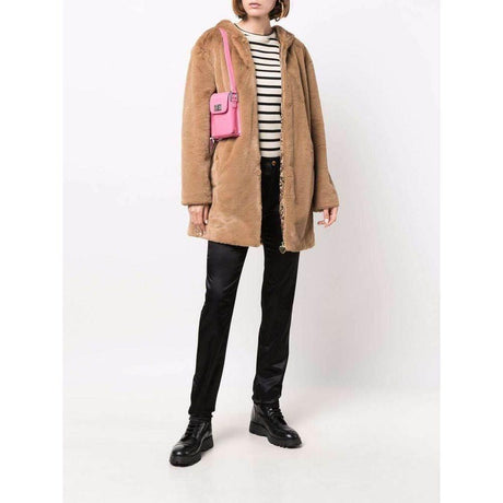 Love Moschino Beige Polyester Women Coat - Hilstor
