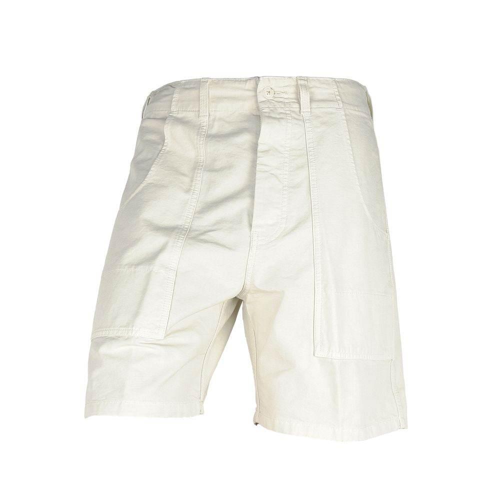 Don The Fuller White Cotton Men's Bermuda Shorts - Hilstor