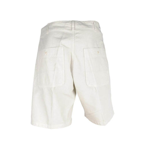 Don The Fuller White Cotton Men's Bermuda Shorts - Hilstor