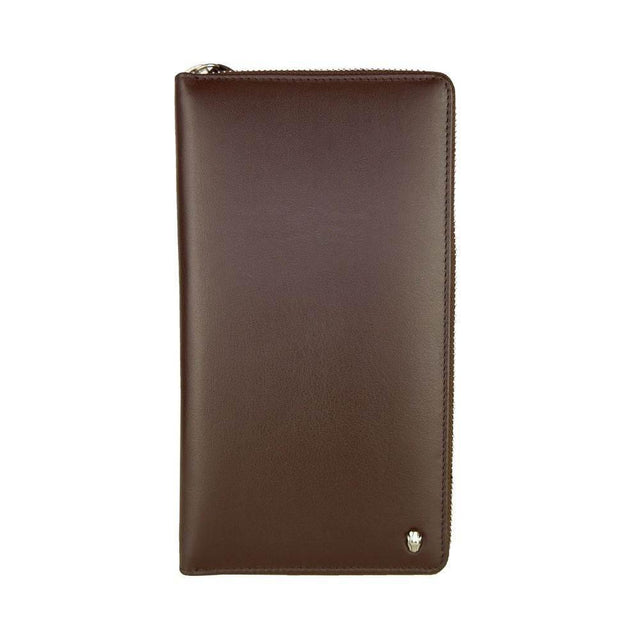 Cavalli Class Sophisticated Brown Leather Wallet - Hilstor