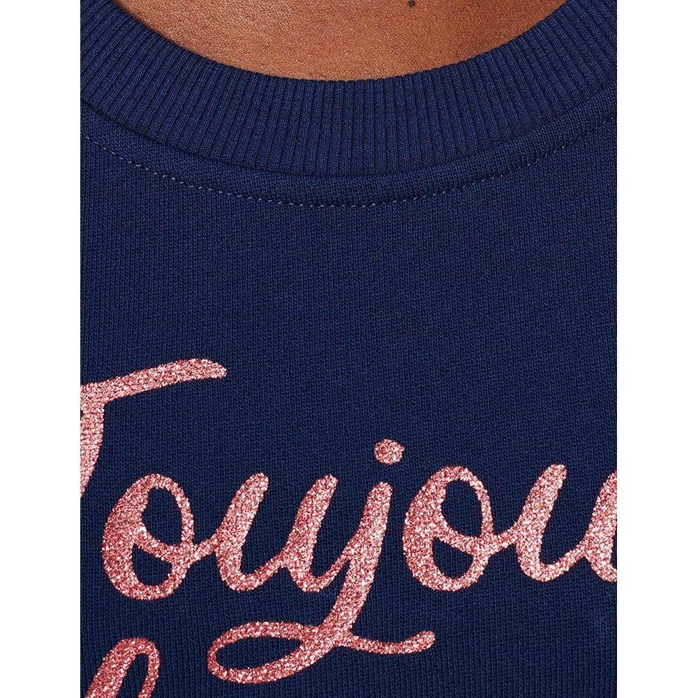 Love Moschino Blue Cotton Women Sweater - Hilstor