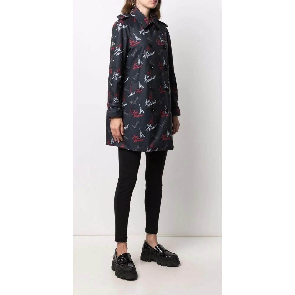 Love Moschino Black Polyester Women Coat - Hilstor