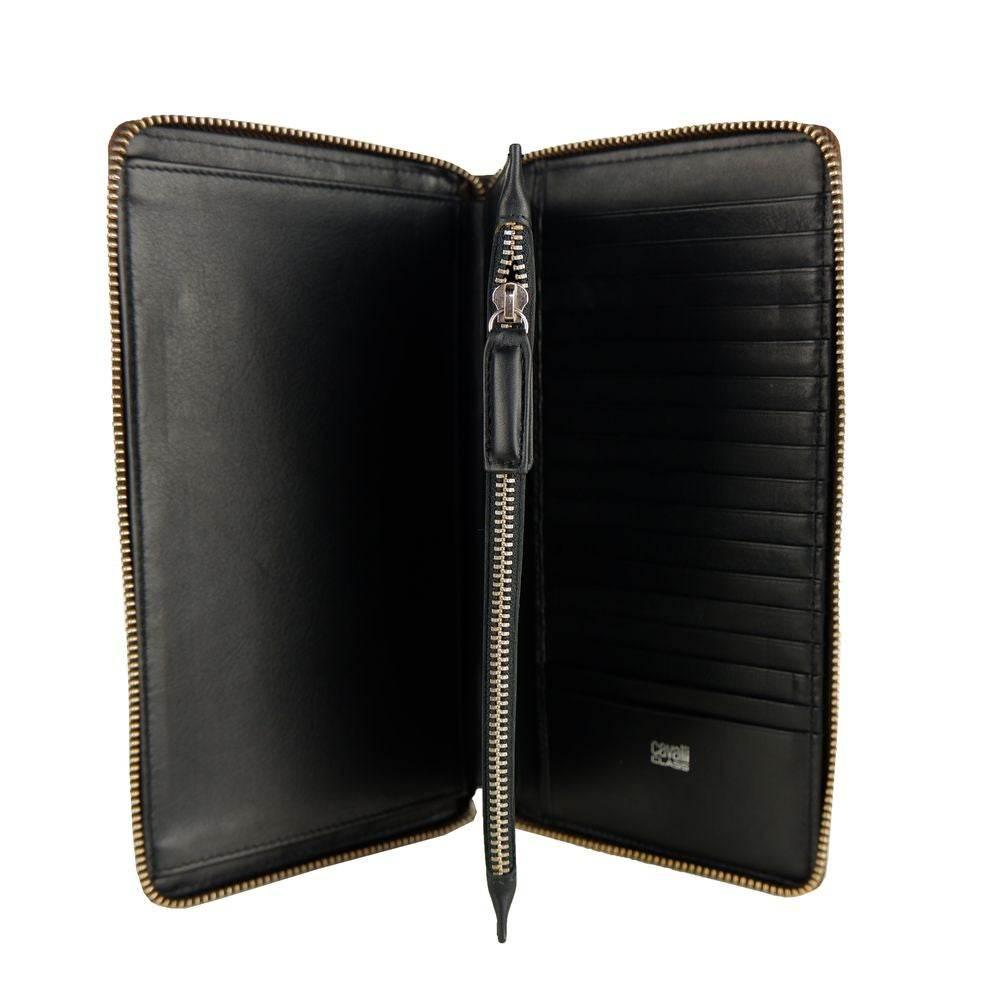 Cavalli Class Sophisticated Brown Leather Wallet - Hilstor