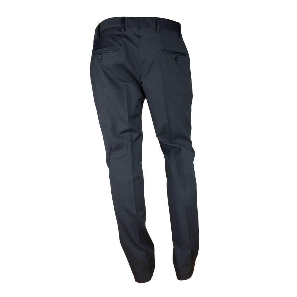 Made in Italy Black Wool Men Suit - Hilstor