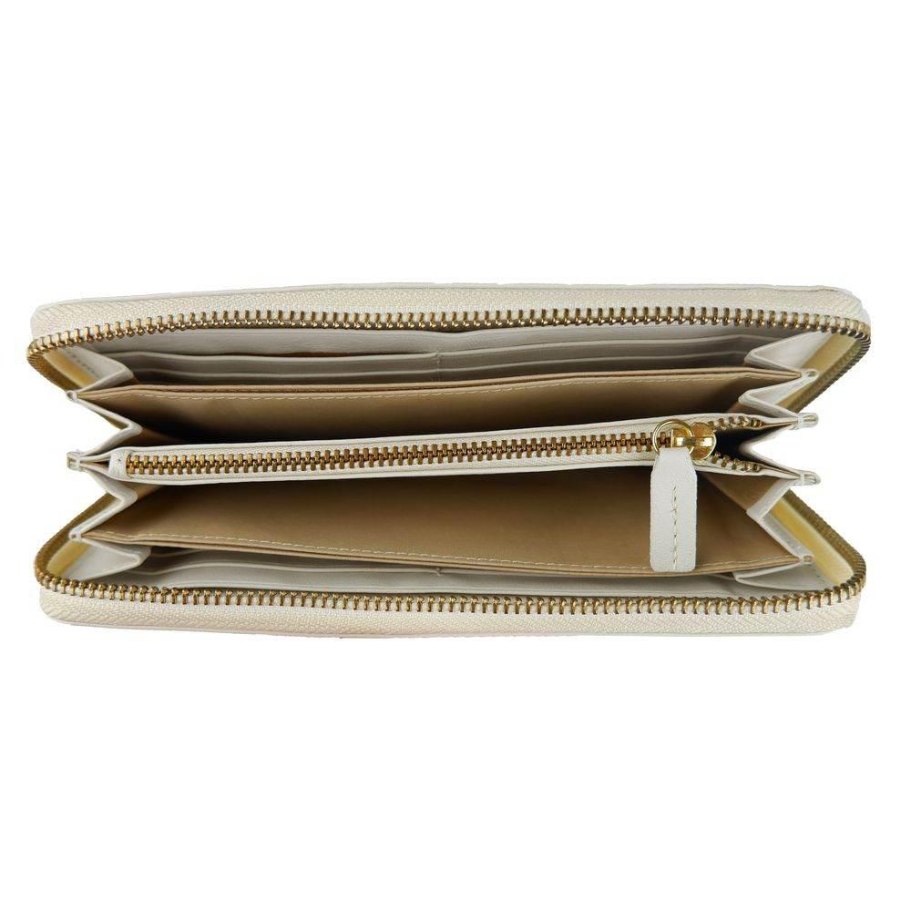 Cavalli Class White Calfskin Women Wallet - Hilstor