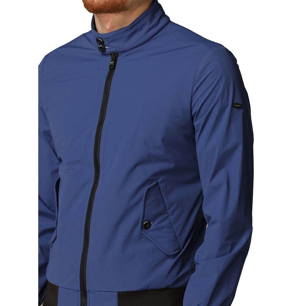 Refrigiwear Blue Polyamide Men Bomber Jacket - Hilstor
