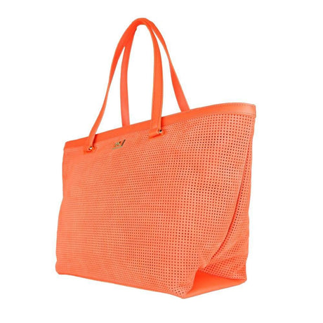 Cavalli Class Orange Calfskin Women Handbag - Hilstor