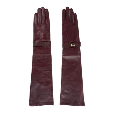Cavalli Class Red Lambskin Women Glove - Hilstor