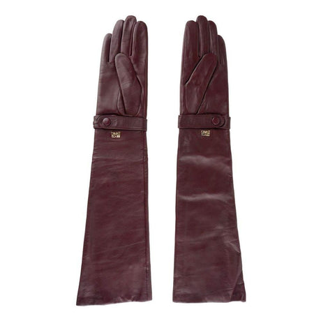 Cavalli Class Red Lambskin Women Glove - Hilstor