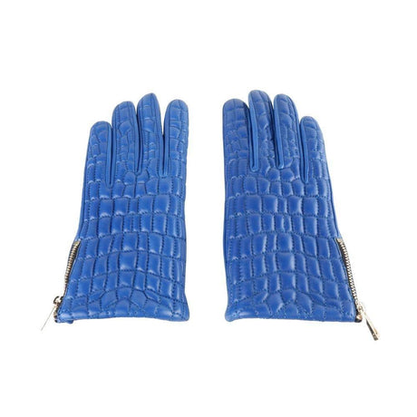 Cavalli Class Blue Lambskin Women Glove - Hilstor