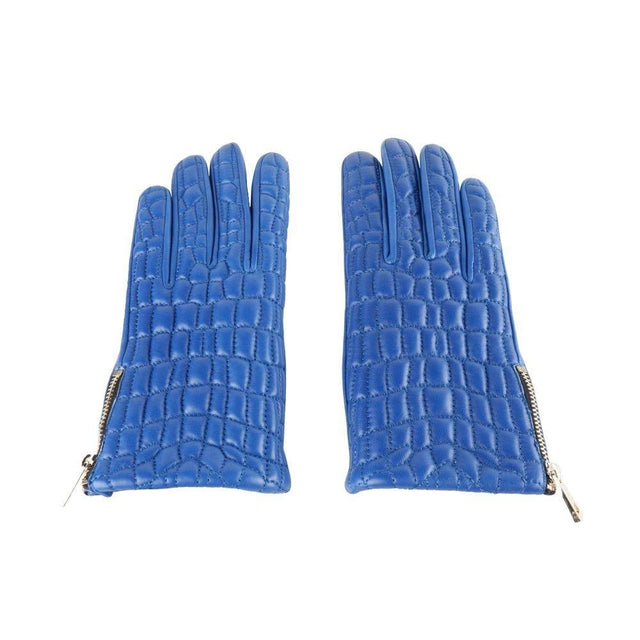 Cavalli Class Blue Lambskin Women Glove - Hilstor