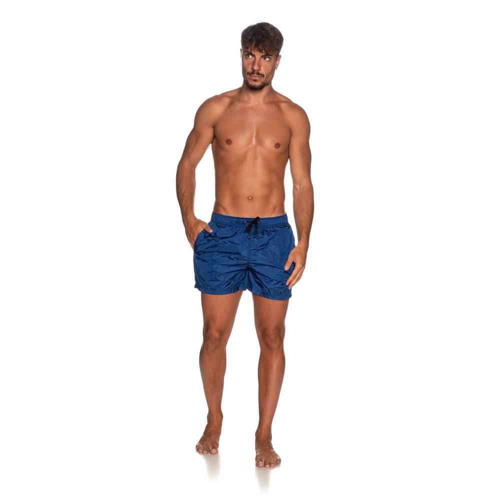 Refrigiwear Blue Nylon Men's Swimsuit - Hilstor