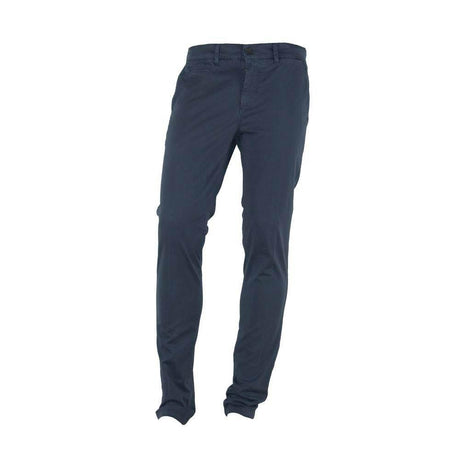 Made in Italy Blue Cotton Men Pant - Hilstor