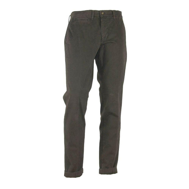 Made in Italy Brown Cotton Men's Pant - Hilstor