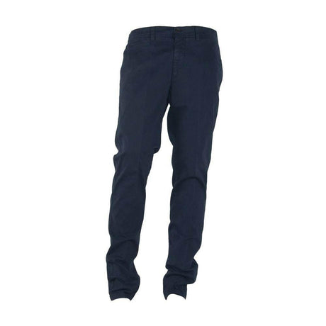 Made in Italy Blue Cotton Men's Trouser - Hilstor