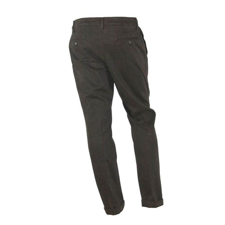 Made in Italy Brown Cotton Men's Pant - Hilstor