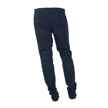 Made in Italy Blue Cotton Men's Trouser - Hilstor