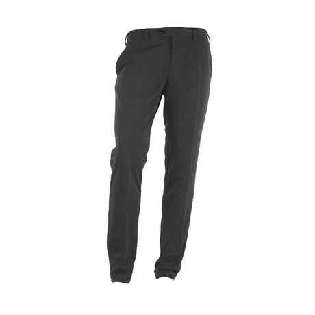 Made in Italy Gray Polyester Men Trousers - Hilstor