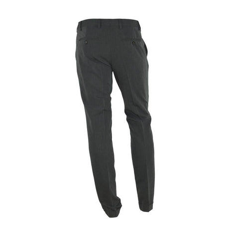 Made in Italy Gray Polyester Men Trousers - Hilstor