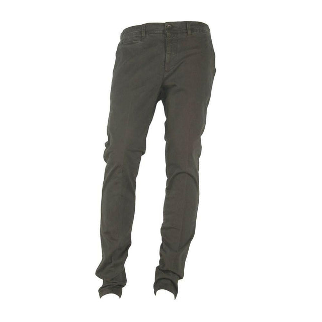 Made in Italy Brown Cotton Men Pant - Hilstor