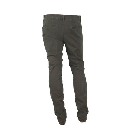 Made in Italy Brown Cotton Men Pant - Hilstor
