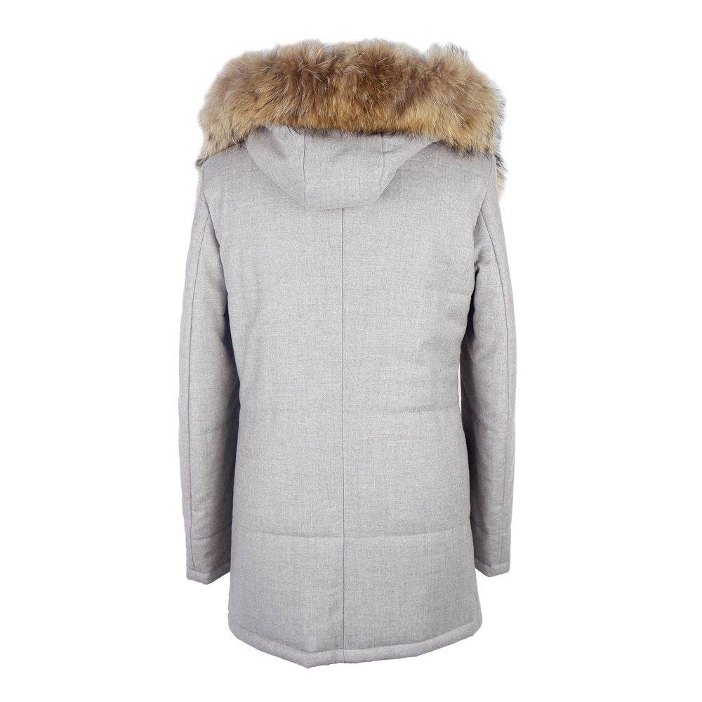 Made in Italy Italian Wool-Cashmere Blend Gray Jacket - Hilstor