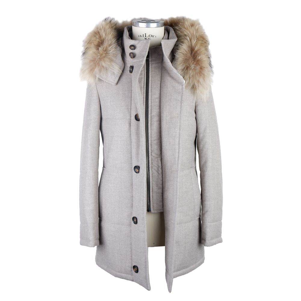 Made in Italy Italian Wool-Cashmere Blend Gray Jacket - Hilstor