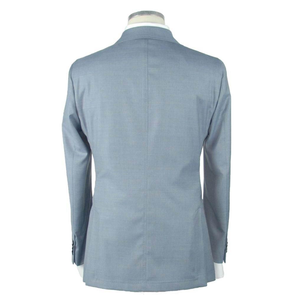 Emilio Romanelli Blue Wool Men's Blazer - Hilstor