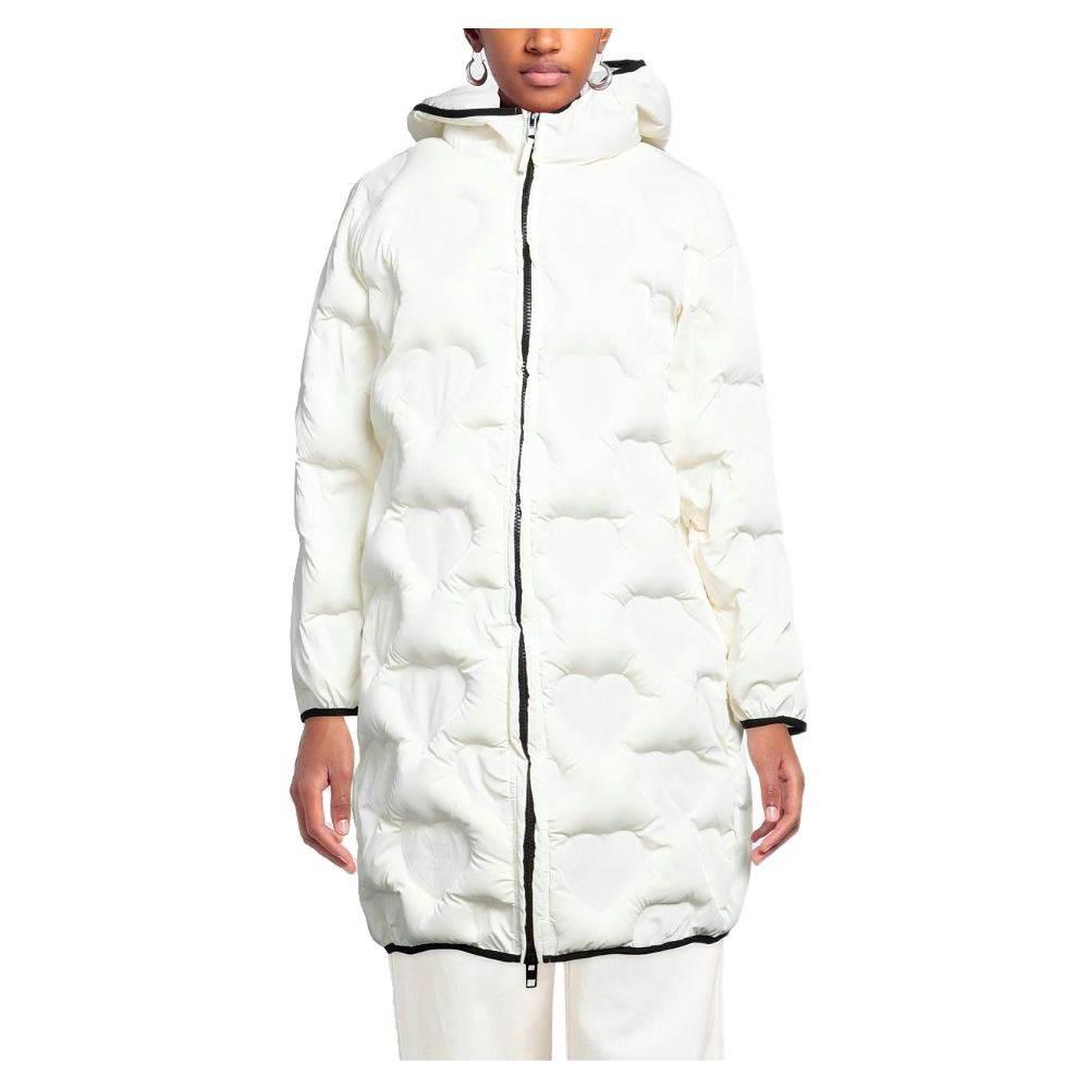 Love Moschino Chic Quilted Heart Long Down Jacket - Hilstor
