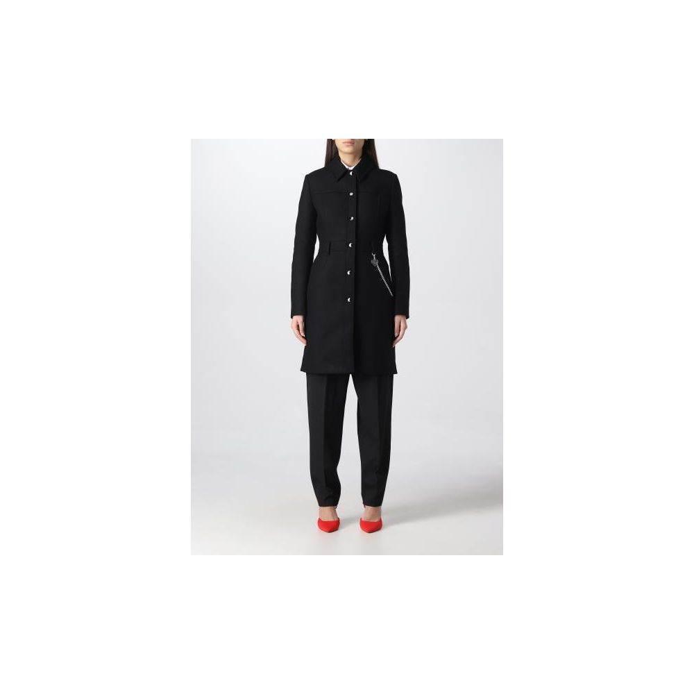 Love Moschino Black Wool Women Coat - Hilstor
