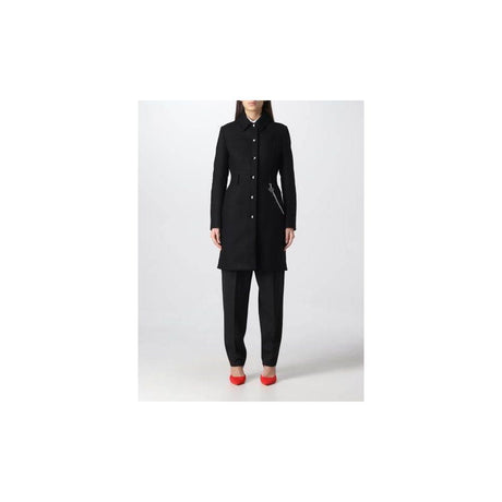 Love Moschino Black Wool Women Coat - Hilstor