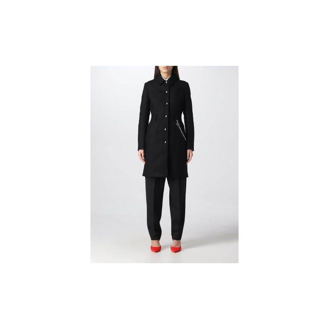 Love Moschino Black Wool Women Coat - Hilstor