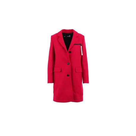 Love Moschino Red Wool Women Coat - Hilstor