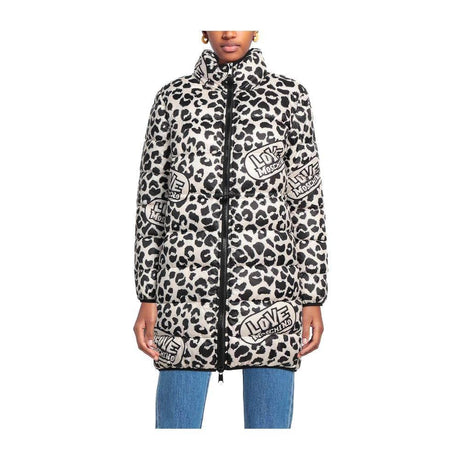 Love Moschino Chic Leopard Print Down Jacket - Hilstor