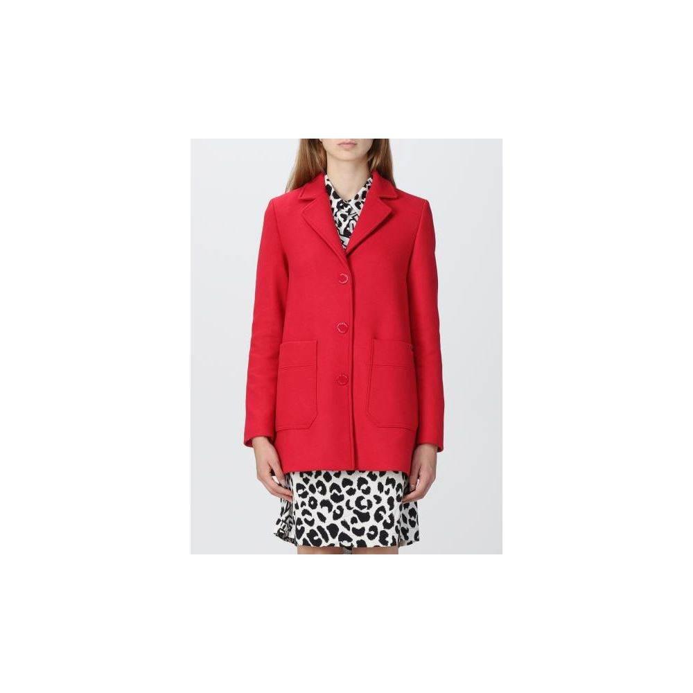 Love Moschino Red Wool Women's Coat - Hilstor