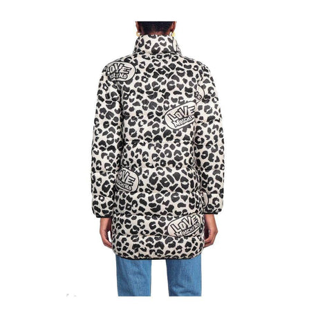 Love Moschino Chic Leopard Print Down Jacket - Hilstor