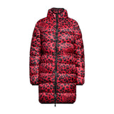 Love Moschino Chic Leopard Print Long Down Jacket - Hilstor