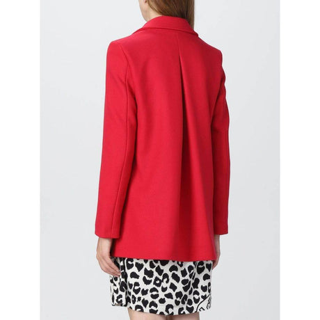 Love Moschino Red Wool Women's Coat - Hilstor