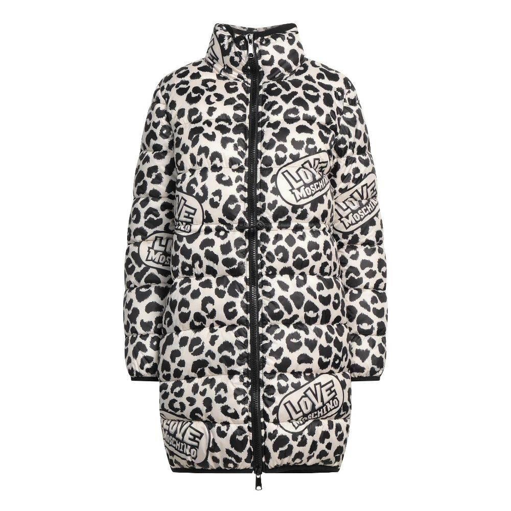 Love Moschino Chic Leopard Print Down Jacket - Hilstor